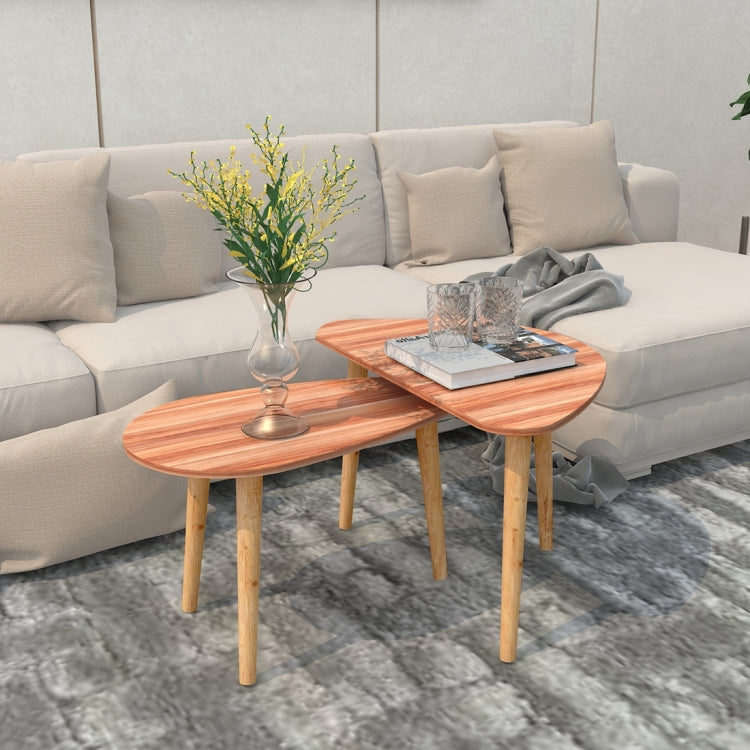 [US Warehouse] 2 PCS Modern Style Leisure Tea Table Cocktail Table