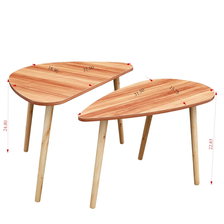 [US Warehouse] 2 PCS Modern Style Leisure Tea Table Cocktail Table