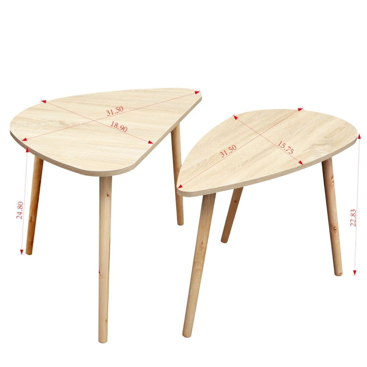 [US Warehouse] 2 PCS Modern Style Leisure Tea Table Cocktail Table