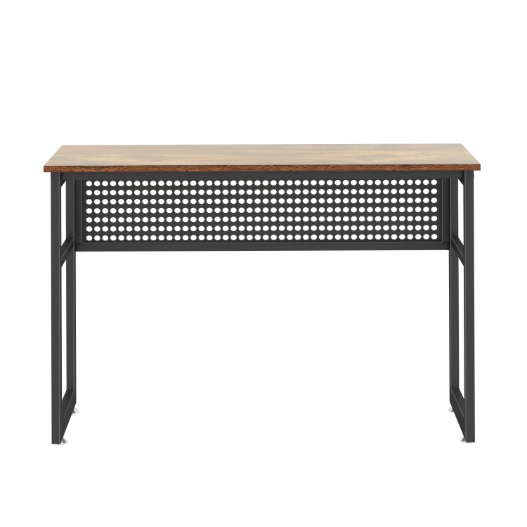 [US Warehouse] Home Office Wooden Metal Framed Desk, Size: 120x75x60cm