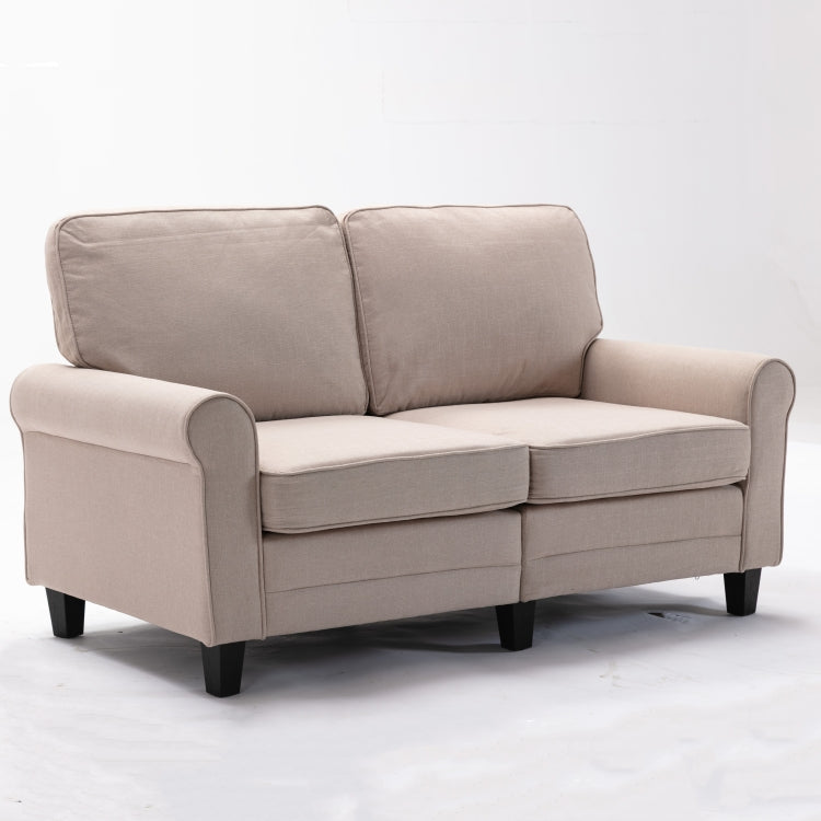 [US Warehouse] 61 inch Modern Soft Loveseat Sofa(Beige)