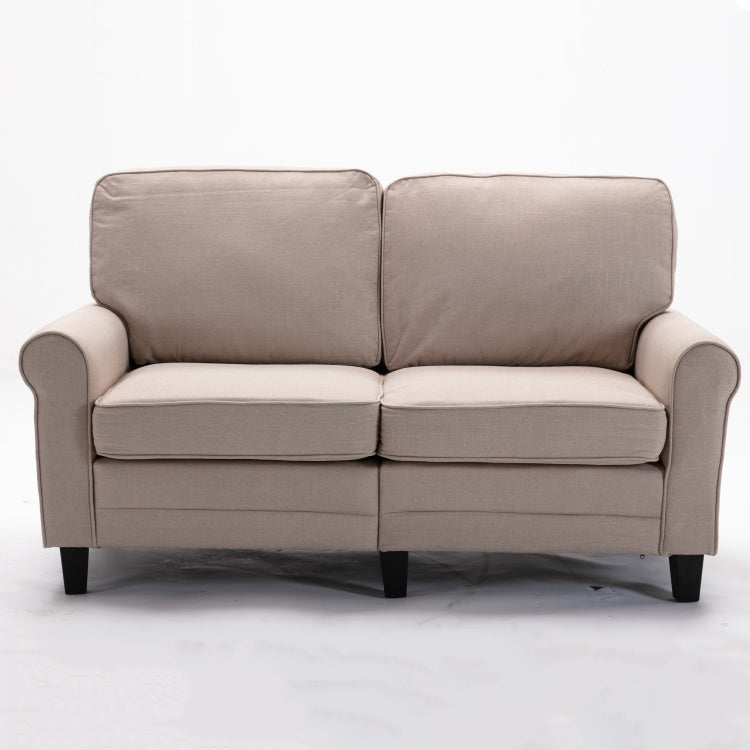 [US Warehouse] 61 inch Modern Soft Loveseat Sofa(Beige)