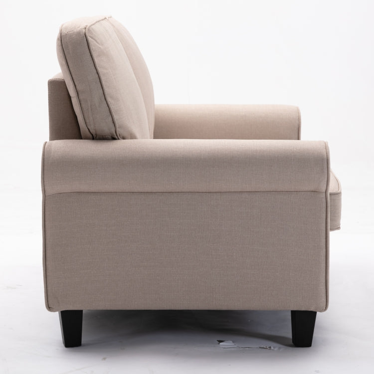 [US Warehouse] 61 inch Modern Soft Loveseat Sofa(Beige)