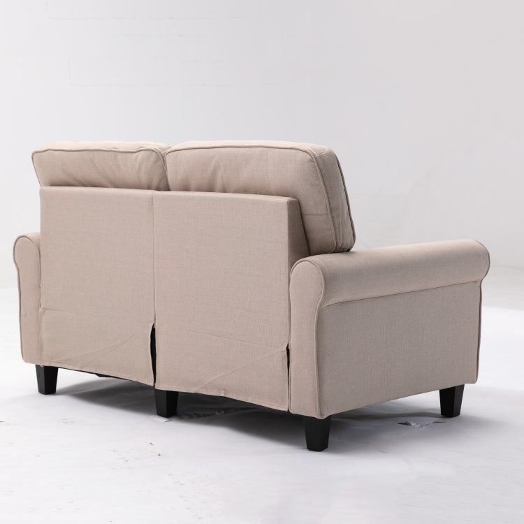 [US Warehouse] 61 inch Modern Soft Loveseat Sofa(Beige)