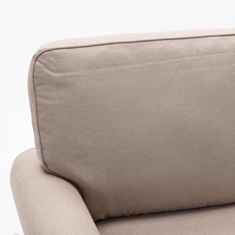 [US Warehouse] 61 inch Modern Soft Loveseat Sofa(Beige)