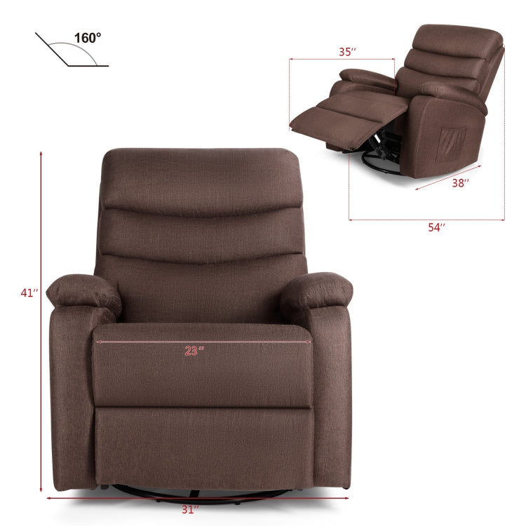 [US Warehouse] Electric Massage Chair Heating Full Body All Purpose Reclining Sofa (Coffee)