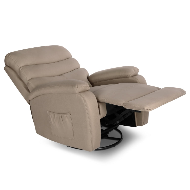 [US Warehouse] Full Body Massage Chair Zero Gravity Electric Heat Reclining Sofa (Khaki)