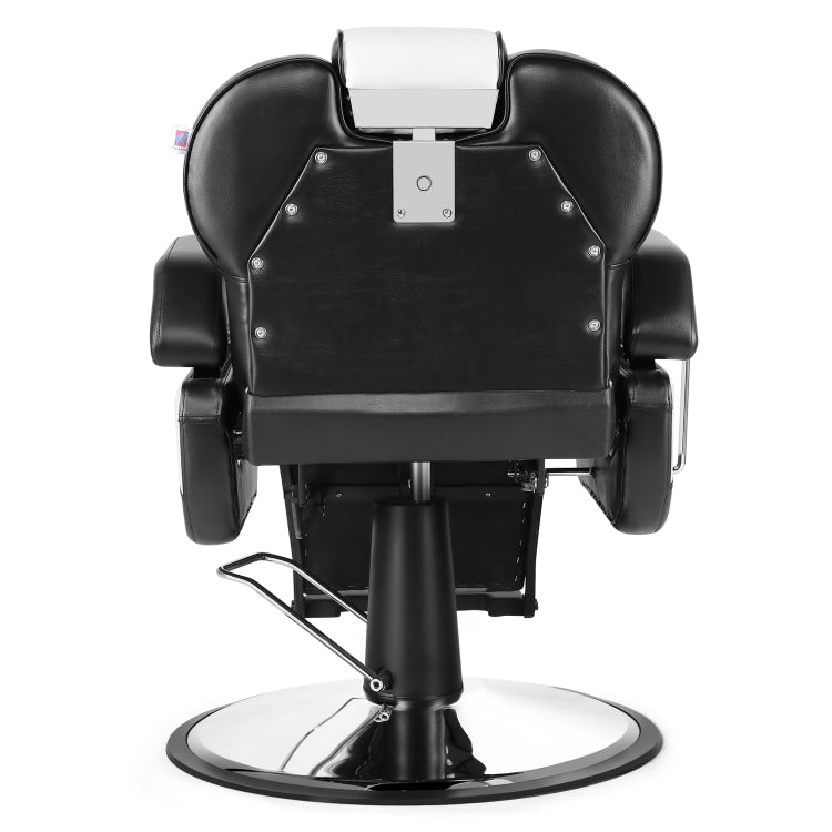 [US Warehouse] Styling Adjustment Hydraulic Salon Barber Chair Recliner(Black White)