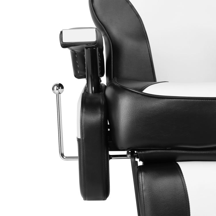 [US Warehouse] Styling Adjustment Hydraulic Salon Barber Chair Recliner(Black White)