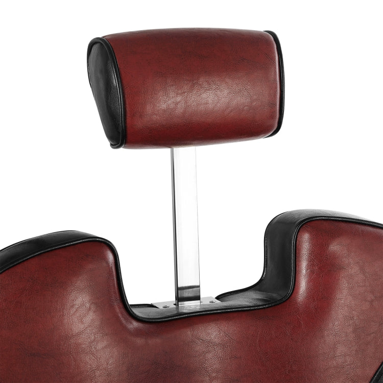 [US Warehouse] Styling Adjustment Hydraulic Salon Barber Chair Recliner(Black Red)