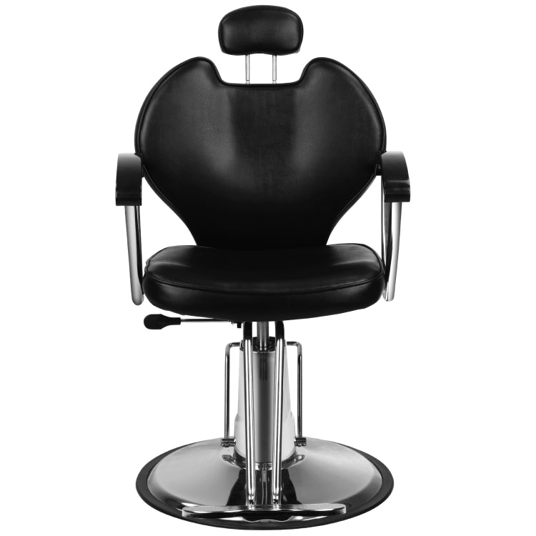 [US Warehouse] Hydraulic Reclining Barber Chair Salon Beauty Equipment(Black Red)