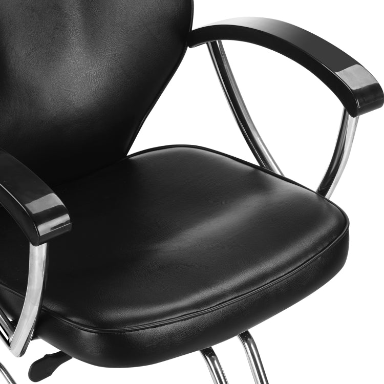 [US Warehouse] Hydraulic Reclining Barber Chair Salon Beauty Equipment(Black Red)