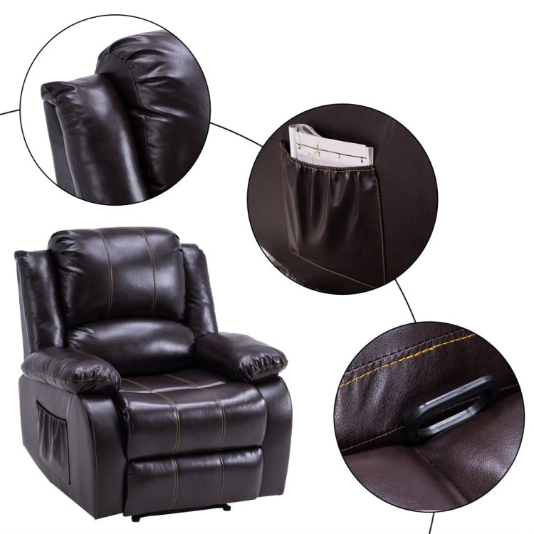 [US Warehouse] Function Chair Combination Electric Massage Chair Style: A(Dark Brown)