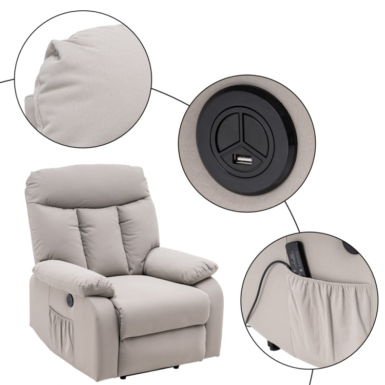 [US Warehouse] Electric Lift Function Chair Combination Electric Massage Chair Style: A(White)