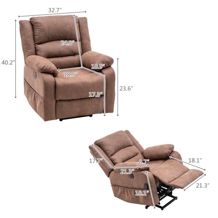 [US Warehouse] Function Chair Combination Electric Massage Chair Style: C(Brown)