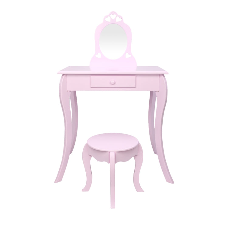 [US Warehouse] Children One Mirror Single Drawer Dressing Table, Table Size: 76 x 41 x 35cm(Purple)