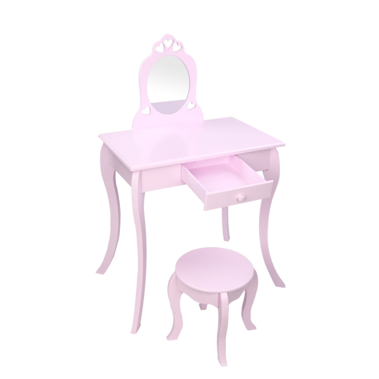 [US Warehouse] Children One Mirror Single Drawer Dressing Table, Table Size: 76 x 41 x 35cm(Purple)
