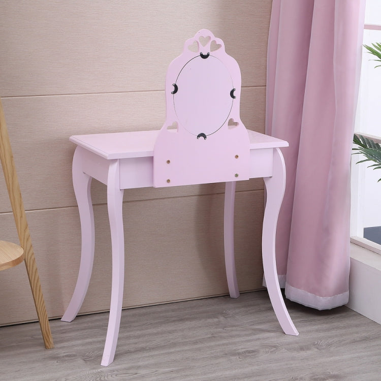 [US Warehouse] Children One Mirror Single Drawer Dressing Table, Table Size: 76 x 41 x 35cm(Purple)