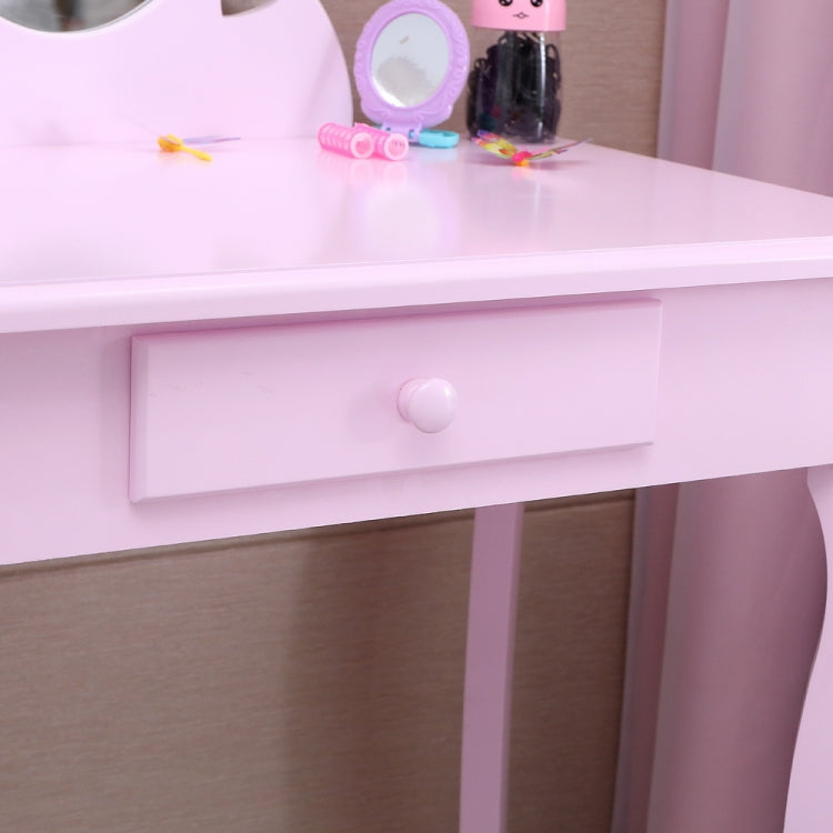 [US Warehouse] Children One Mirror Single Drawer Dressing Table, Table Size: 76 x 41 x 35cm(Purple)