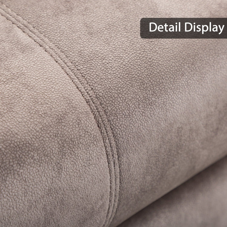 [US Warehouse] Ergonomic Recliner Chairs with 2 Cup Holders(Camel)