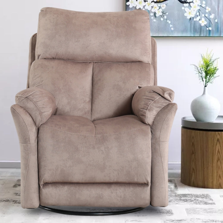 [US Warehouse] Swivel Rocker Manual Reclining Chairs(Camel)