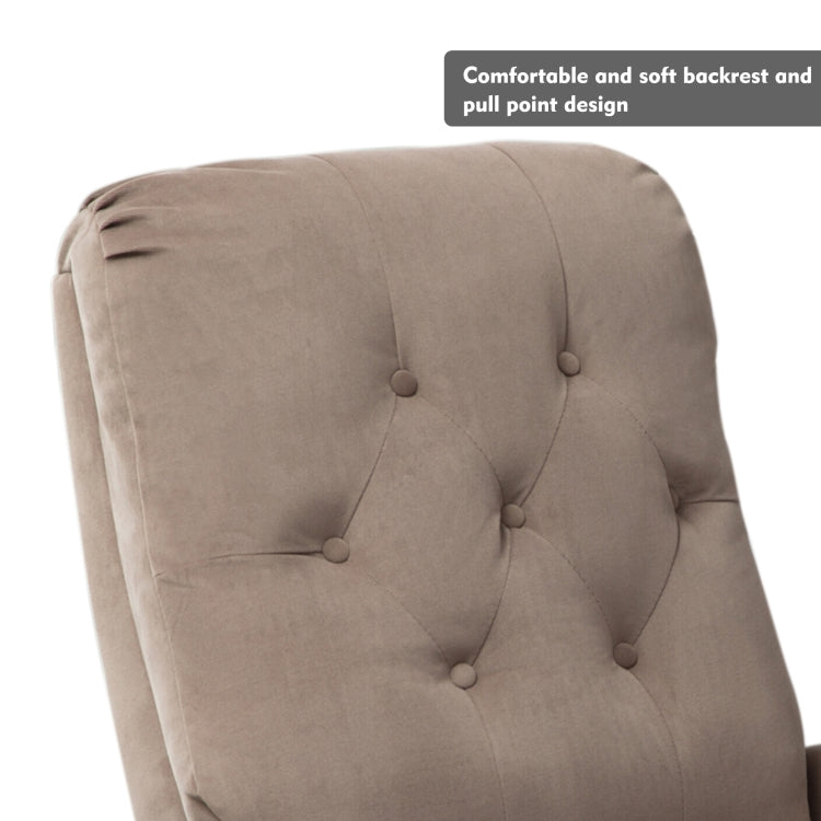 [US Warehouse] Electric Power Lift Recliner Chairs for Elderly Classic Single Sofa with Remote Control Pocket(Light Coffee)