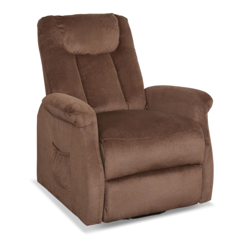 [US Warehouse] Electric Power Lift Remote Control Recliner Chairs for Elderly with Side Pocket (Coffee)