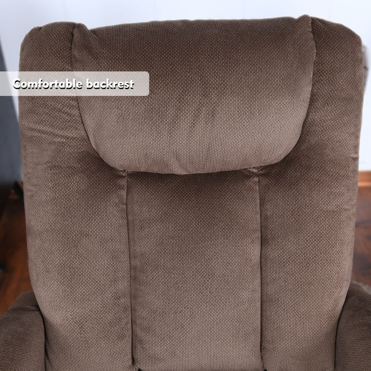 [US Warehouse] Electric Power Lift Remote Control Recliner Chairs for Elderly with Side Pocket (Coffee)