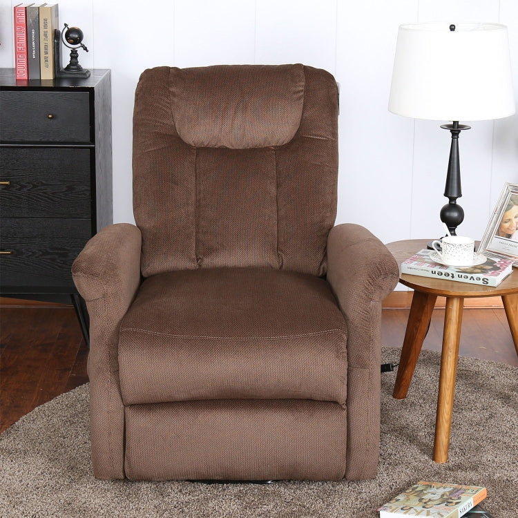 [US Warehouse] Electric Power Lift Remote Control Recliner Chairs for Elderly with Side Pocket (Coffee)