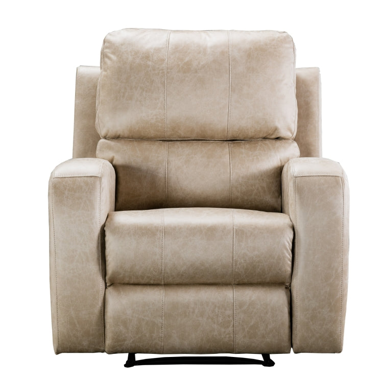 [US Warehouse] Electric Power Recliner Chairs Faux Suede Leather Sofa with USB Charge Port (Coffee)