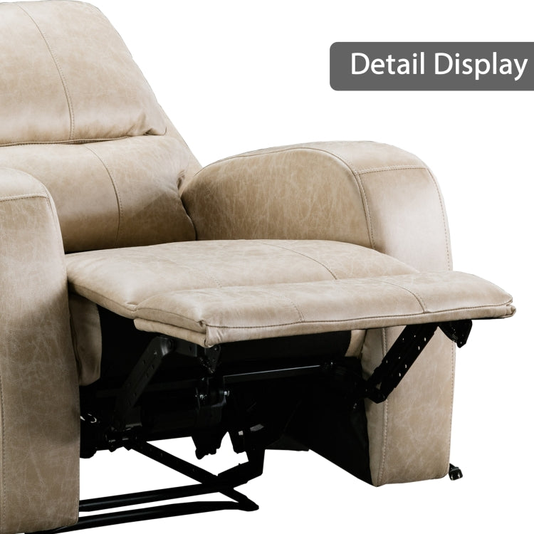 [US Warehouse] Electric Power Recliner Chairs Faux Suede Leather Sofa with USB Charge Port (Coffee)