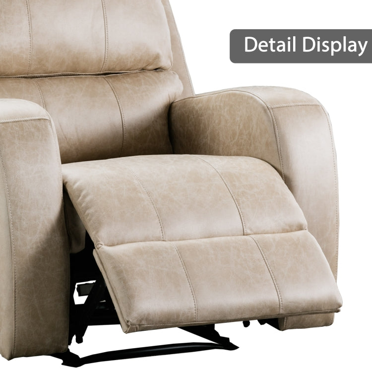 [US Warehouse] Electric Power Recliner Chairs Faux Suede Leather Sofa with USB Charge Port (Coffee)