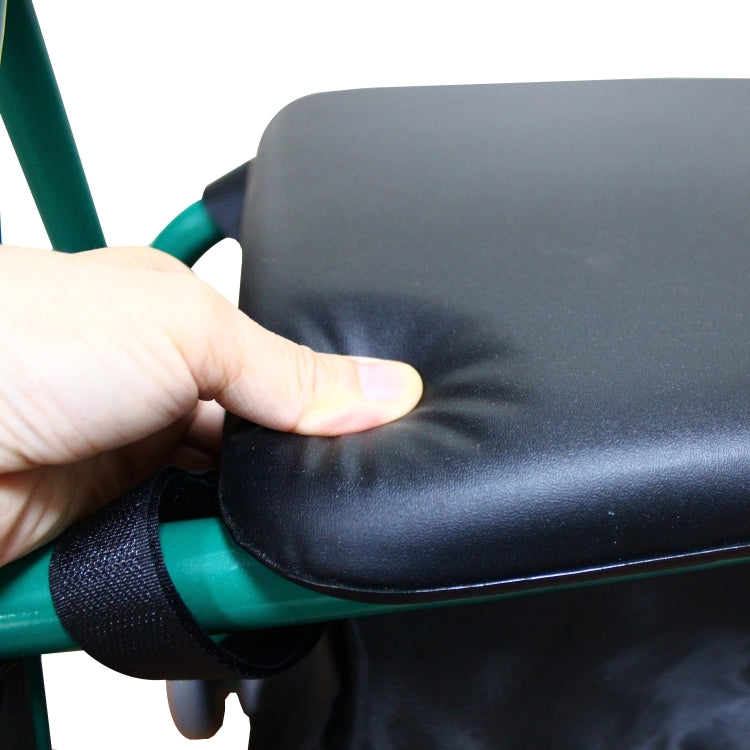[US Warehouse] Aluminum Tube Walker with Seat Cushion (Green)