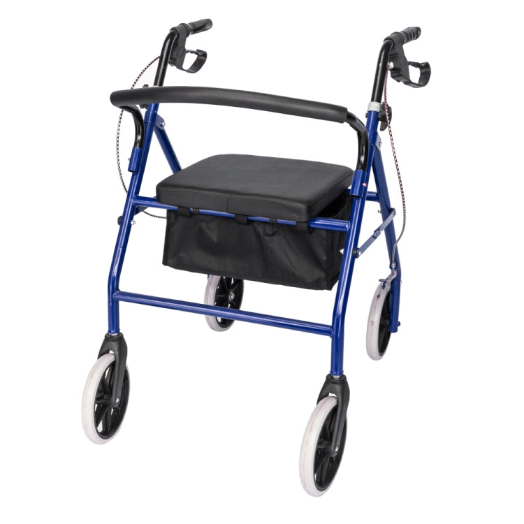 [US Warehouse] Steel Nylon Walker with Wheels (Black Blue)