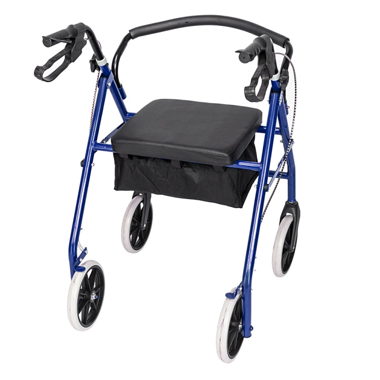 [US Warehouse] Steel Nylon Walker with Wheels (Black Blue)