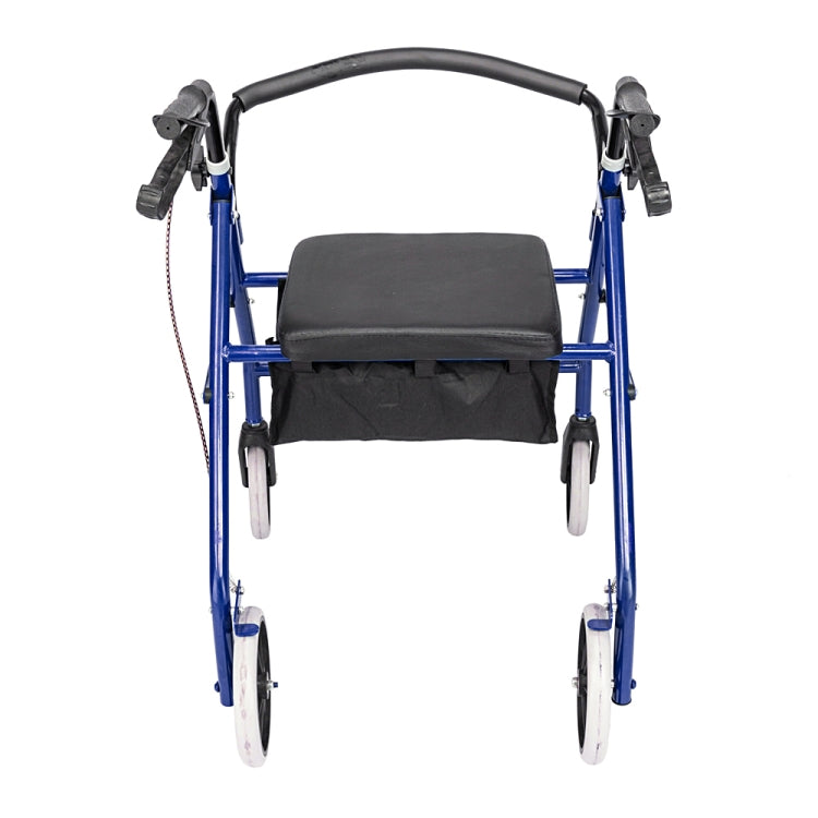 [US Warehouse] Steel Nylon Walker with Wheels (Black Blue)