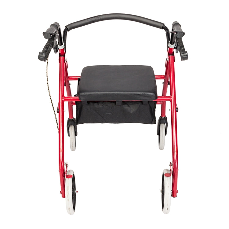 [US Warehouse] Steel Nylon Walker with Wheels (Black Red)