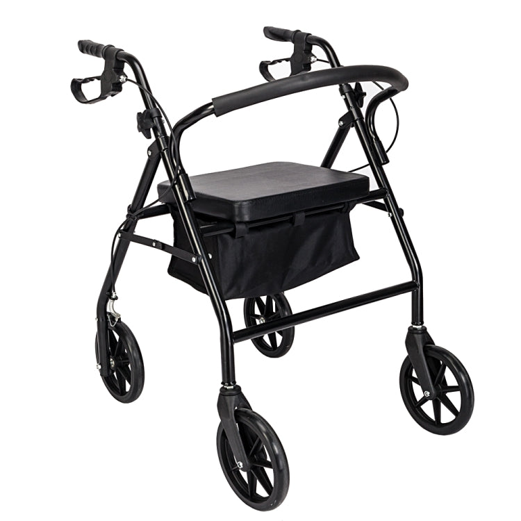 [US Warehouse] Steel Nylon Walker with Wheels (Black)