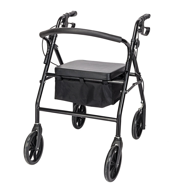 [US Warehouse] Steel Nylon Walker with Wheels (Black)