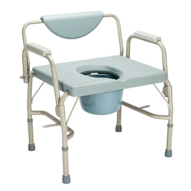 [US Warehouse] Medical Bariatric Drop-Arm Commode Toilet Seat(Light Blue)