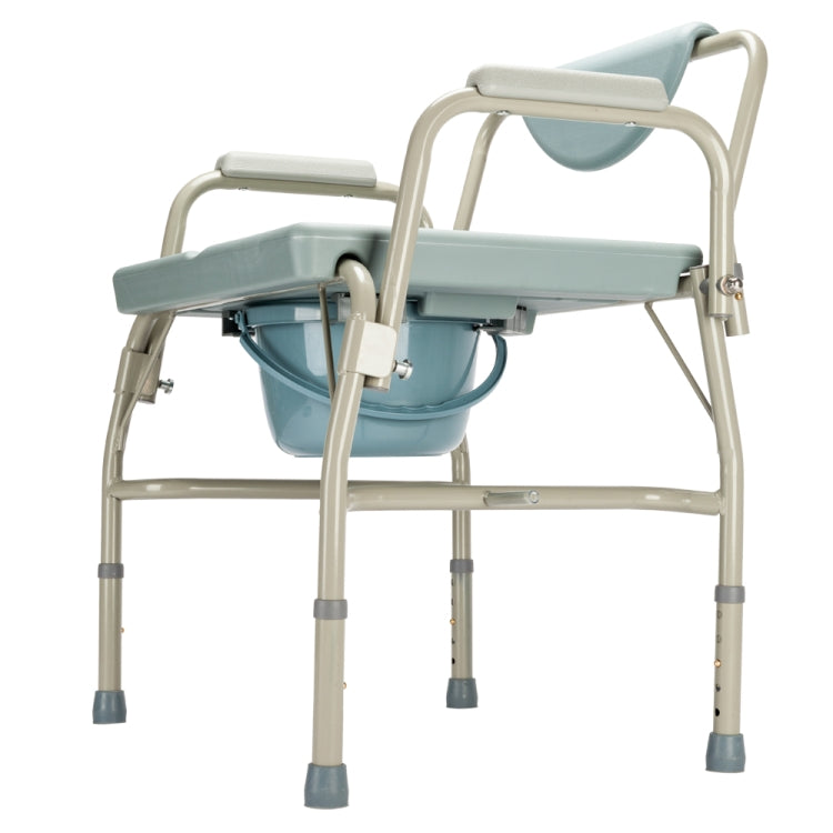 [US Warehouse] Medical Bariatric Drop-Arm Commode Toilet Seat(Light Blue)