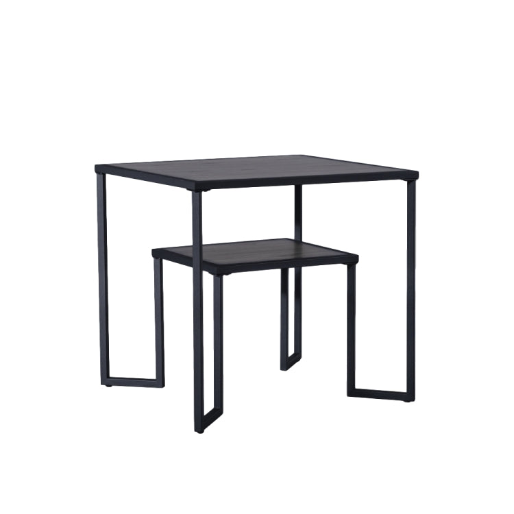 [US Warehouse] Office Sofa Tea Table Coffee Table , Size: 66x61x61cm(Black Brown)