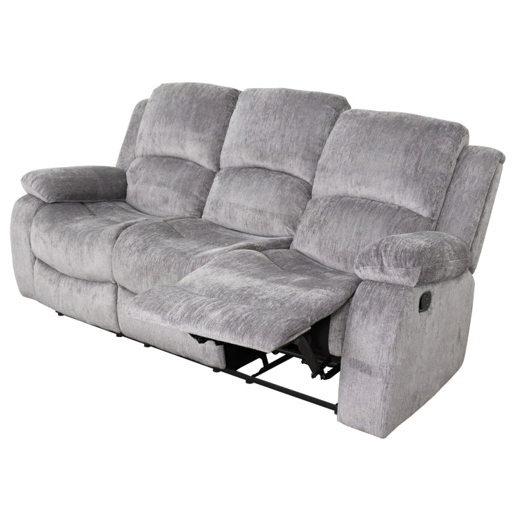 [US Warehouse] Three Seat Sofa Adjustable Recliner Chairs for Elderly(Grey)