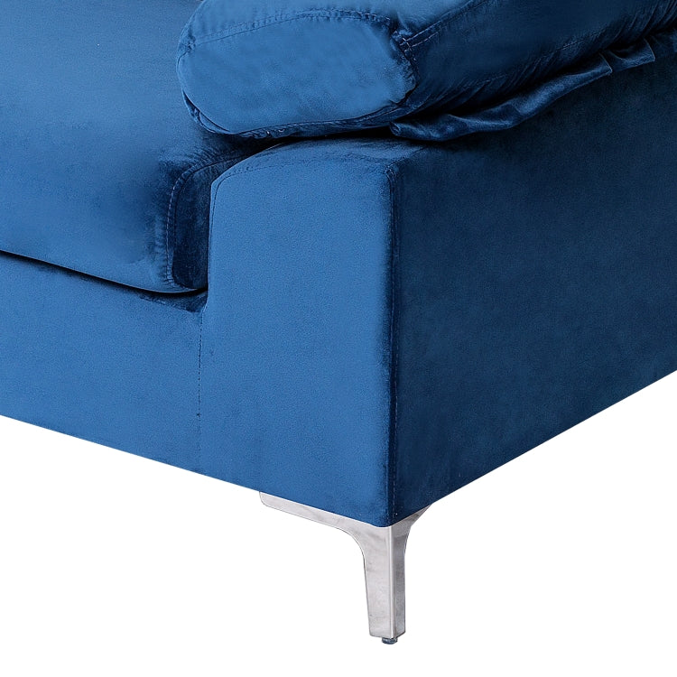 [US Warehouse] Convertible Combination Sofa L-shaped Sectional Sleeping Bed, Size: 275 x 116 x 89cm (Blue)