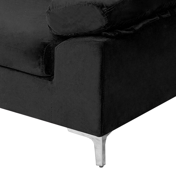 [US Warehouse] Convertible Combination Sofa L-shaped Sectional Sleeping Bed, Size: 275 x 116 x 89cm (Black)