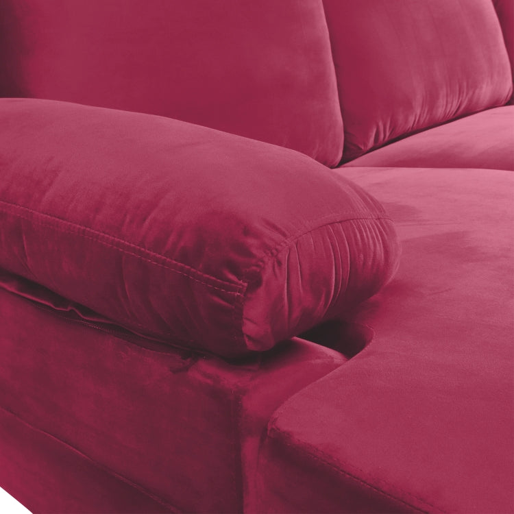 [US Warehouse] Convertible Combination Sofa L-shaped Sectional Sleeping Bed, Size: 275 x 116 x 89cm (Purple)