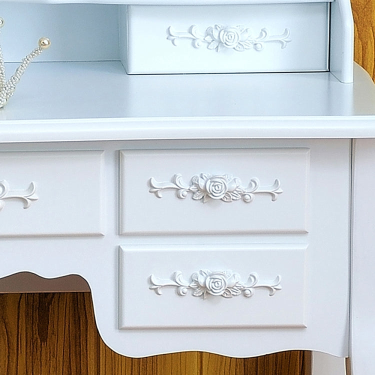 [US Warehouse] Foldable 3 Mirrors Dressing Table with 7 Drawers, Size: 90 x 40 x 147cm