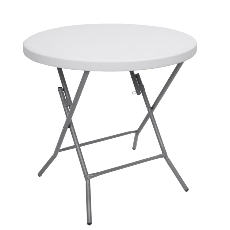 [US Warehouse] 32inch Outdoor Round Folding Table(White)