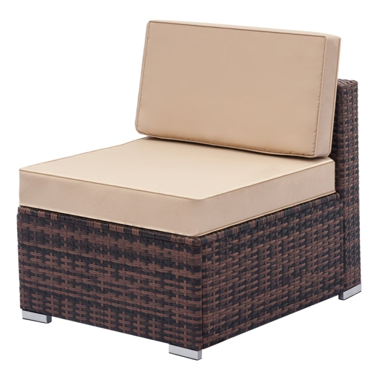 [US Warehouse] Armless Rattan Sofa, Size: 75 x 65 x 63cm (Brown)