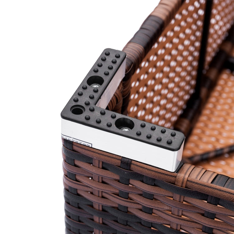[US Warehouse] Armless Rattan Sofa, Size: 75 x 65 x 63cm (Brown)